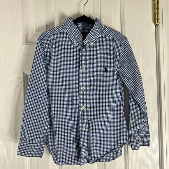 Ralph Lauren Boys Plaid Shirt Size 5 - Picture 1 of 3